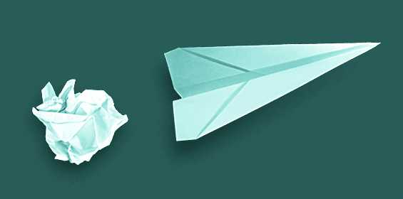 origami kula papierowa samolot z papieru